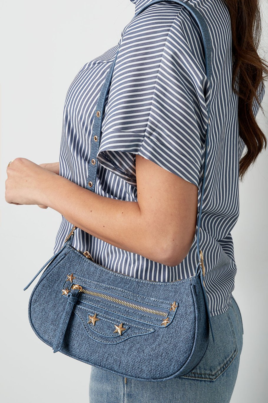 Bolso city efecto denim - azul Imagen3